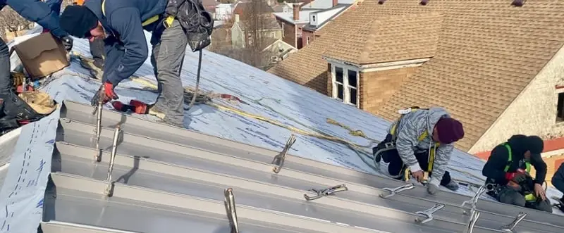 Standing Seam Metal Roof Installation